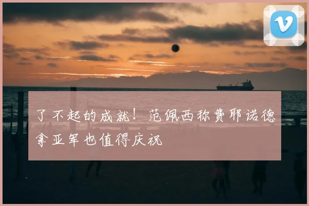 了不起的成就！范佩西称费耶诺德拿亚军也值得庆祝